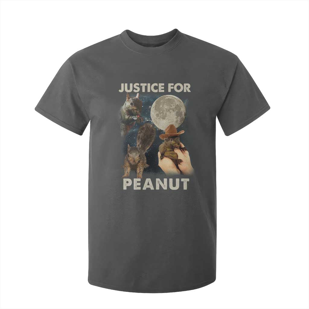 Justice For Peanut The Squirrel 2024 Moon T Shirt For Kid TS11 Dark Heather Print Your Wear