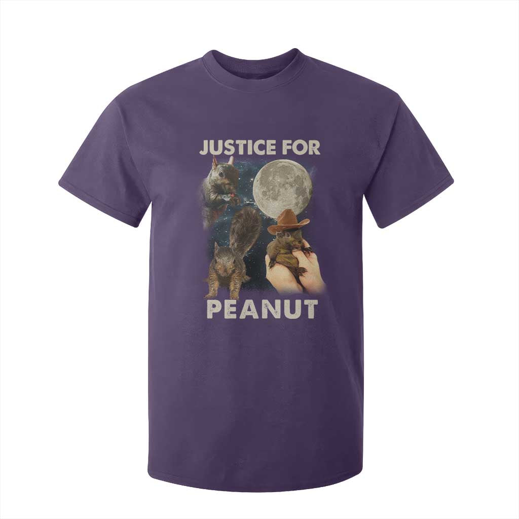Justice For Peanut The Squirrel 2024 Moon T Shirt For Kid TS11 Purple Print Your Wear
