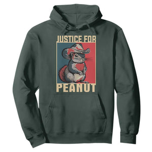 Justice For Peanut The Squirrel 2024 Hoodie TS11 Dark Forest Green Print Your Wear