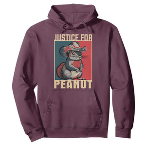 Justice For Peanut The Squirrel 2024 Hoodie TS11 Maroon Print Your Wear