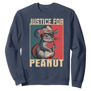 Justice For Peanut The Squirrel 2024 Sweatshirt TS11 Navy Print Your Wear