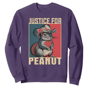 Justice For Peanut The Squirrel 2024 Sweatshirt TS11 Purple Print Your Wear