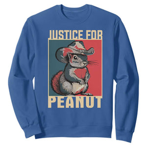Justice For Peanut The Squirrel 2024 Sweatshirt TS11 Royal Blue Print Your Wear