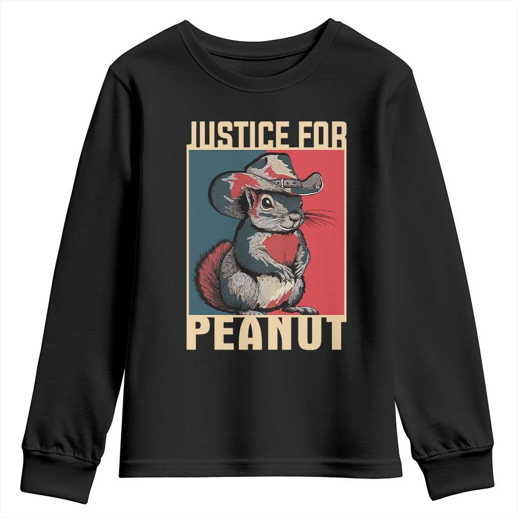 Justice For Peanut The Squirrel 2024 Youth Sweatshirt TS11 Black Print Your Wear