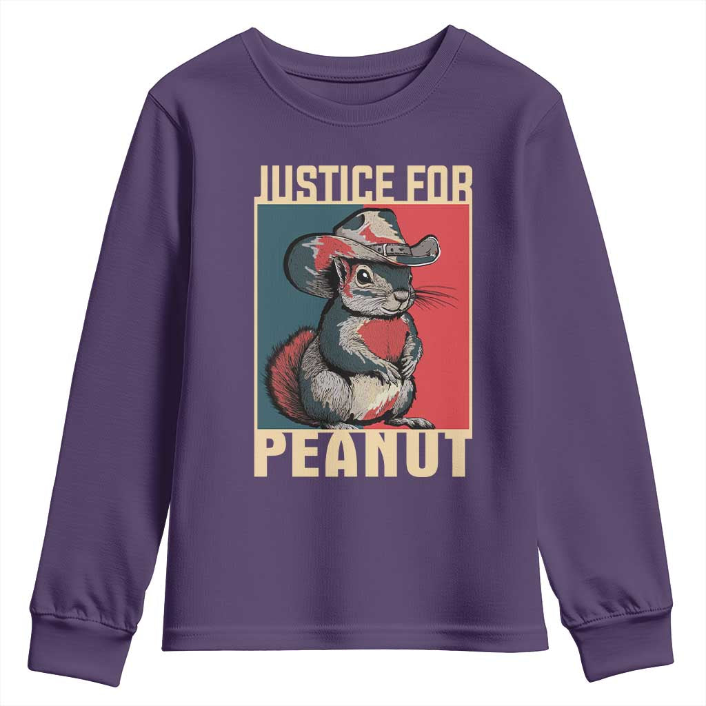 Justice For Peanut The Squirrel 2024 Youth Sweatshirt TS11 Purple Print Your Wear