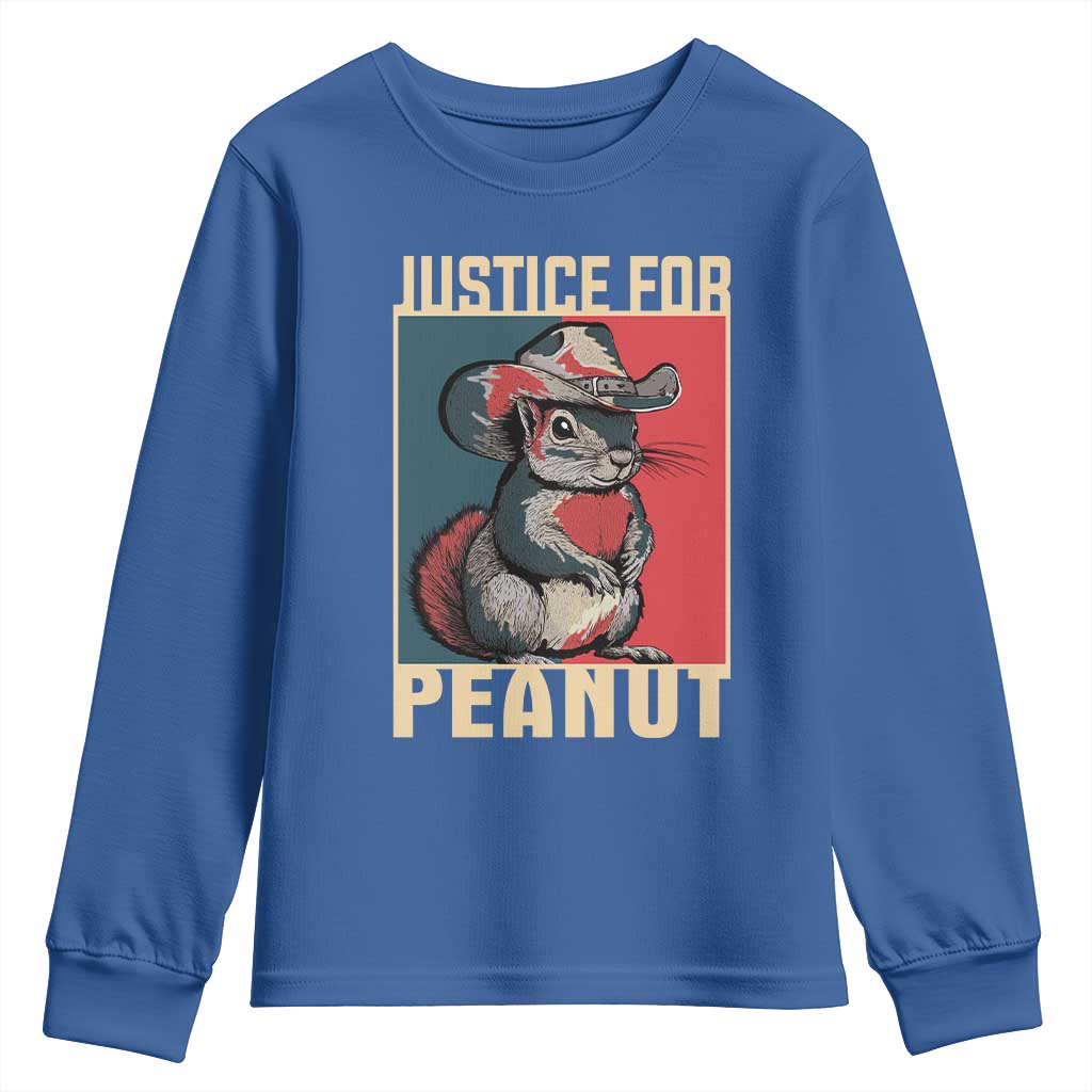 Justice For Peanut The Squirrel 2024 Youth Sweatshirt TS11 Royal Blue Print Your Wear
