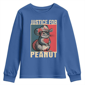 Justice For Peanut The Squirrel 2024 Youth Sweatshirt TS11 Royal Blue Print Your Wear