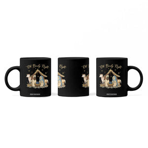 Funny Christmas Bowling Coffee Mug Oh Bowly Night Nativity Scene Bowling Pins - Print Your Wear