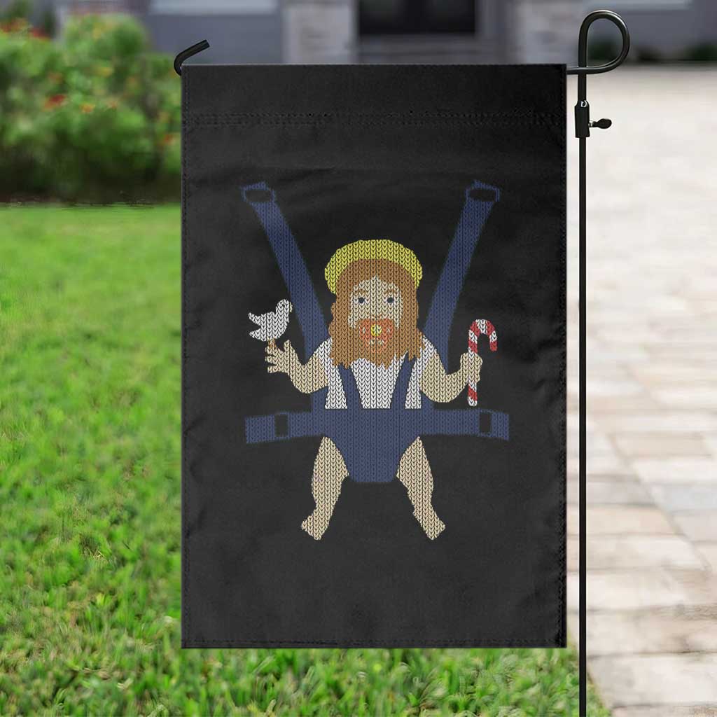 Funny Christmas Baby Jesus Garden Flag Xmas Christian Little Boy TS11 Print Your Wear