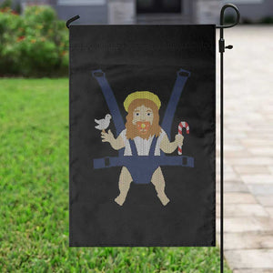 Funny Christmas Baby Jesus Garden Flag Xmas Christian Little Boy TS11 Print Your Wear