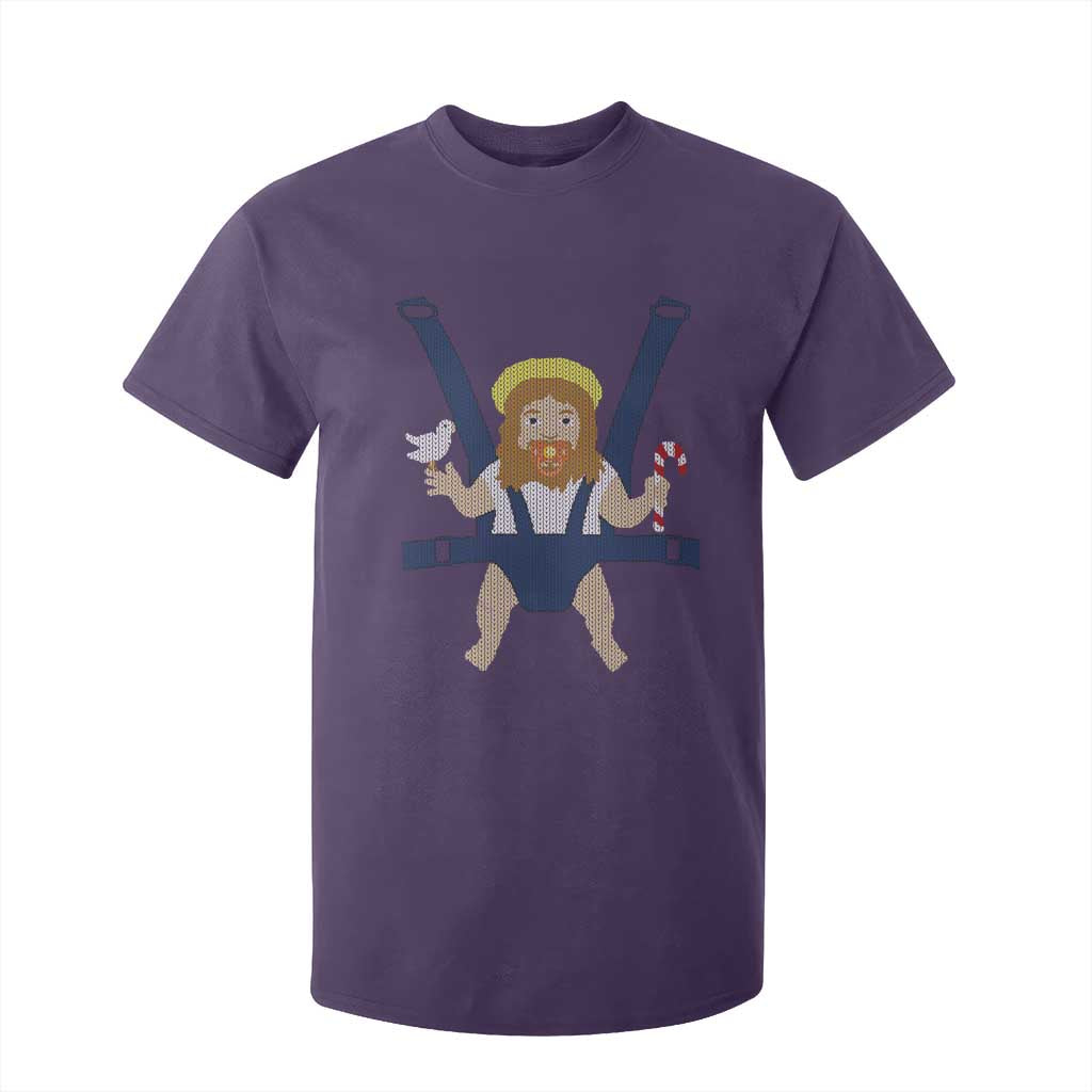 Funny Christmas Baby Jesus T Shirt For Kid Xmas Christian Little Boy TS11 Purple Print Your Wear