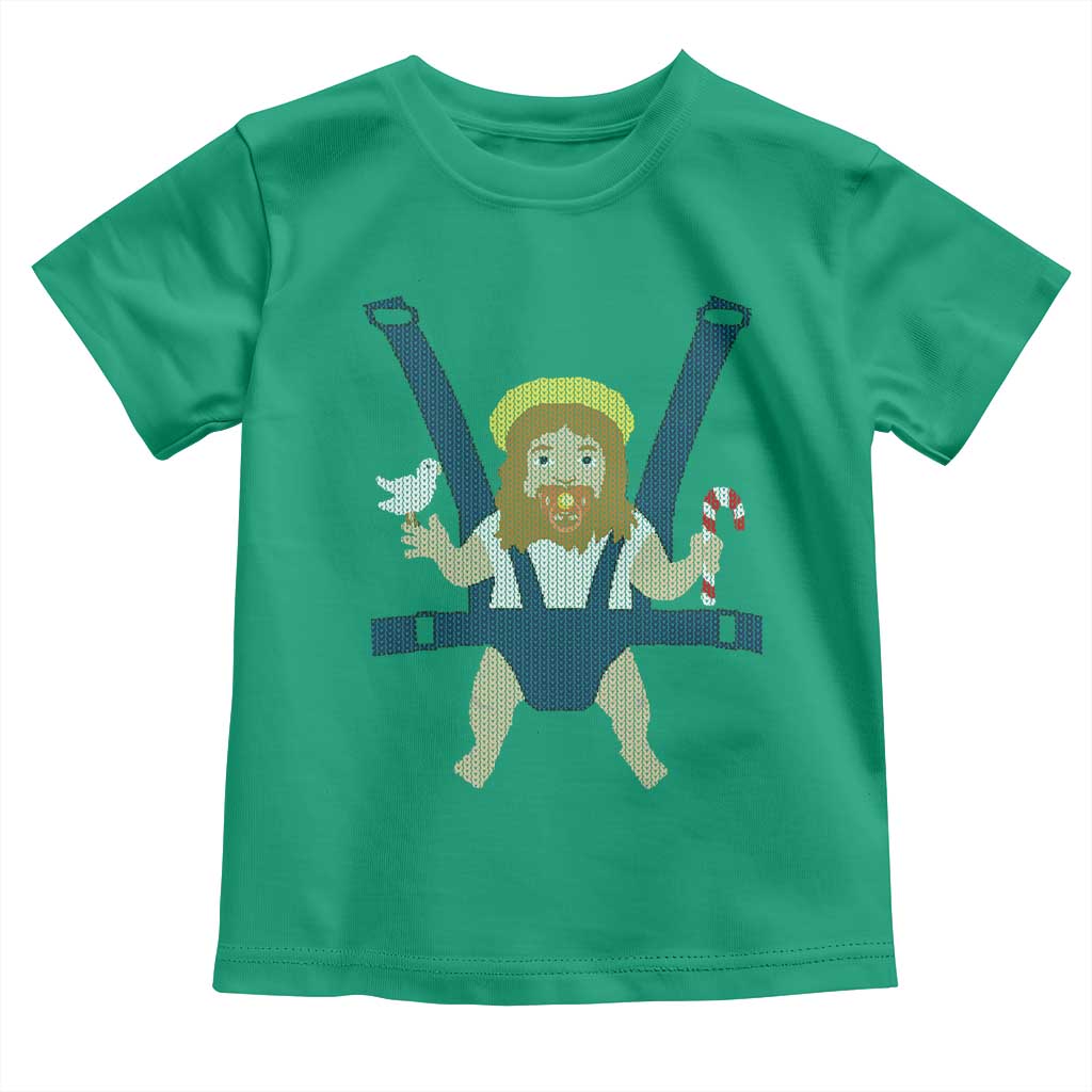 Funny Christmas Baby Jesus Toddler T Shirt Xmas Christian Little Boy TS11 Irish Green Print Your Wear