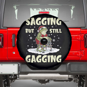 Funny Sagging But Still Gagging Christmas Frog Spare Tire Cover Funny Cringe Meme Gag Humor TS11 Black Print Your Wear