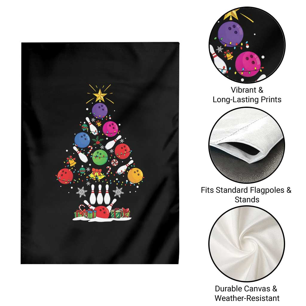Funny Bowling Christmas Tree Lights Xmas Bowler Garden Flag TS11 Print Your Wear