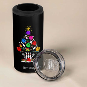 Funny Bowling Christmas Tree Lights Xmas Bowler 4 in 1 Can Cooler Tumbler TS11 Print Your Wear