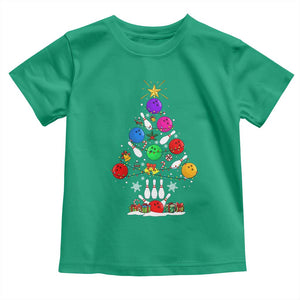 Funny Bowling Christmas Tree Lights Xmas Bowler Toddler T Shirt TS11 Irish Green Print Your Wear