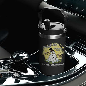 Funny It Is Fine I Am Fine Everything Is Fine Its Just A Little Meltdown Flip Straw Tumbler Christmas Snowman - Print Your Wear