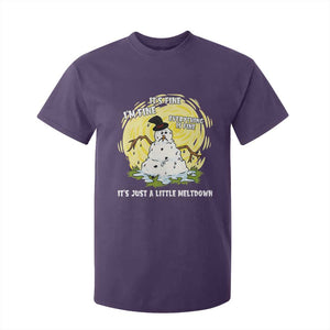 Funny It Is Fine I Am Fine Everything Is Fine Its Just A Little Meltdown T Shirt For Kid Christmas Snowman TS11 Purple Print Your Wear