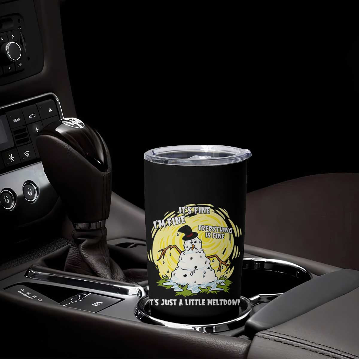 Funny It Is Fine I Am Fine Everything Is Fine Its Just A Little Meltdown Tumbler Cup Christmas Snowman - Print Your Wear