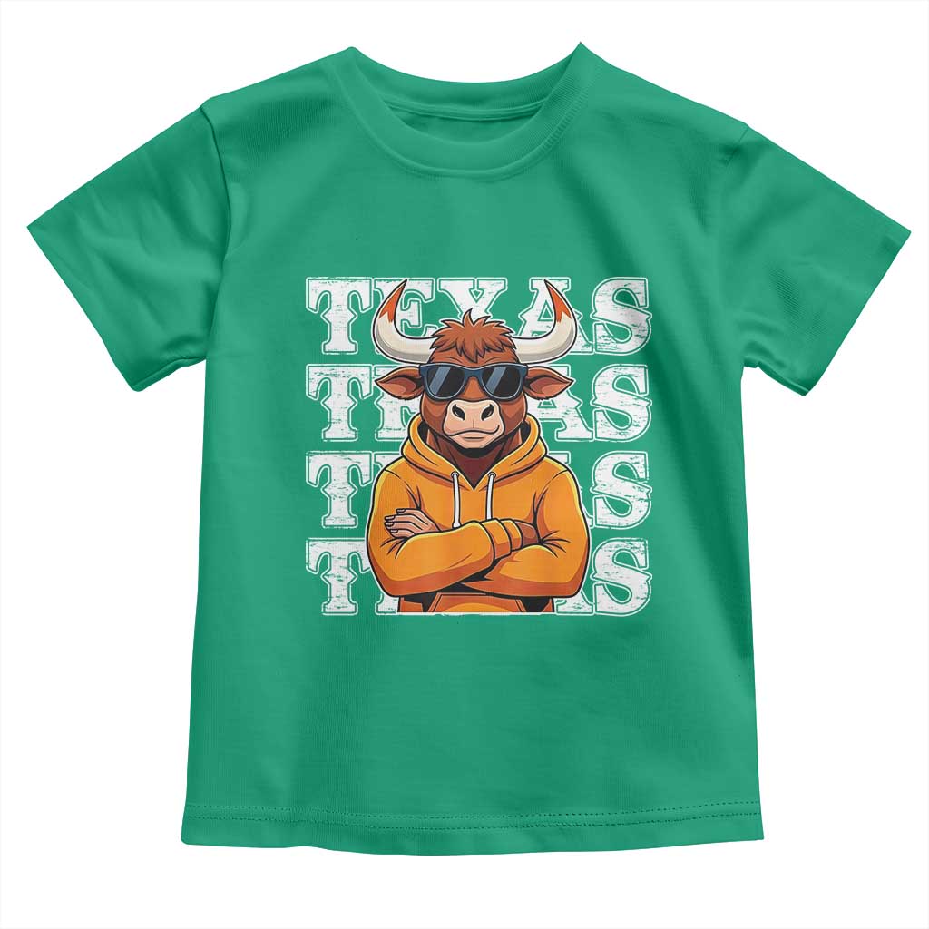 TFL Football Lover Toddler T Shirt Vintage Orange Cow Sunglasses Game Day TS11 Irish Green Print Your Wear