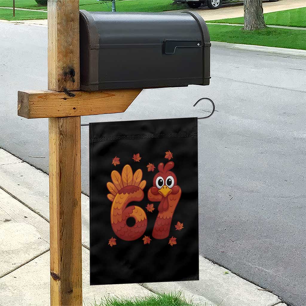 67 Thanksgiving Garden Flag Funny Turkey Thanksgiving Six Seven Meme TS11 Print Your Wear