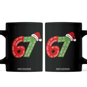 Personalized 67 Christmas Coffee Mug Custom Text Rizz Aura Farming Six Seven Meme Gen Alpha TS11 Black Print Your Wear