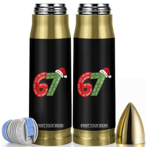 Personalized 67 Christmas Bullet Tumbler Custom Text Rizz Aura Farming Six Seven Meme Gen Alpha TS11 Black Print Your Wear