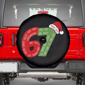 Personalized 67 Christmas Spare Tire Cover Custom Text Rizz Aura Farming Six Seven Meme Gen Alpha TS11 Black Print Your Wear