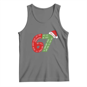 Personalized 67 Christmas Tank Top Custom Text Rizz Aura Farming Six Seven Meme Gen Alpha TS11 Black Heather Print Your Wear