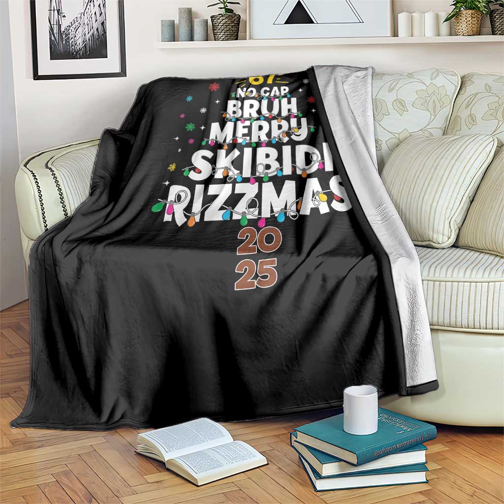 Funny Christmas Six Seven Meme Throw Blanket 67 No Cap Bruh Merry Skibidi Rizzmas 2025 TS11 Print Your Wear