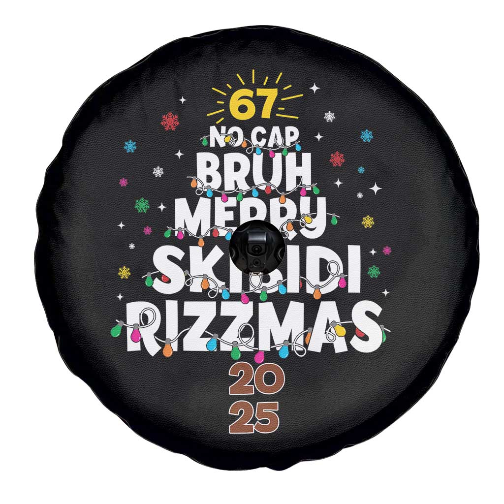Funny Christmas Six Seven Meme Spare Tire Cover 67 No Cap Bruh Merry Skibidi Rizzmas 2025 TS11 Print Your Wear