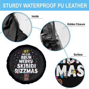 Funny Christmas Six Seven Meme Spare Tire Cover 67 No Cap Bruh Merry Skibidi Rizzmas 2025 TS11 Print Your Wear