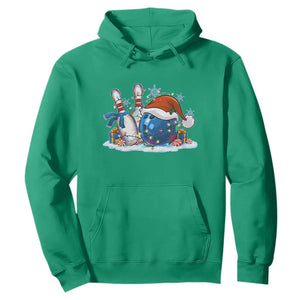 Funny Christmas Bowling Santa Hat Xmas Bowler Hoodie TS11 Irish Green Print Your Wear