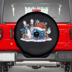 Funny Christmas Bowling Santa Hat Xmas Bowler Spare Tire Cover TS11 Black Print Your Wear