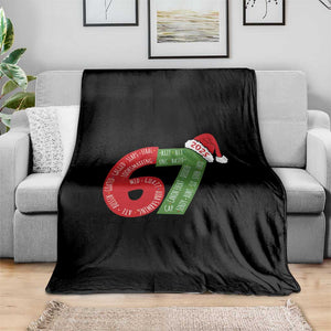Funny 67 Christmas Throw Blanket Rizz Aura Farming Bussin Six Seven Meme Gen Alpha TS11 Print Your Wear