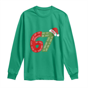 Funny 67 Christmas Long Sleeve Shirt Rizz Aura Farming Bussin Six Seven Meme Gen Alpha TS11 Irish Green Print Your Wear