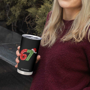 Funny 67 Christmas Tumbler Cup Rizz Aura Farming Bussin Six Seven Meme Gen Alpha TS11 Print Your Wear