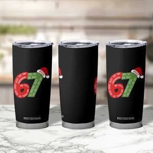 Funny 67 Christmas Tumbler Cup Rizz Aura Farming Bussin Six Seven Meme Gen Alpha TS11 Print Your Wear