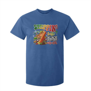Steppin' Into Black History Month T Shirt For Kid African American Month Proud Melanin TS11 Royal Blue Print Your Wear