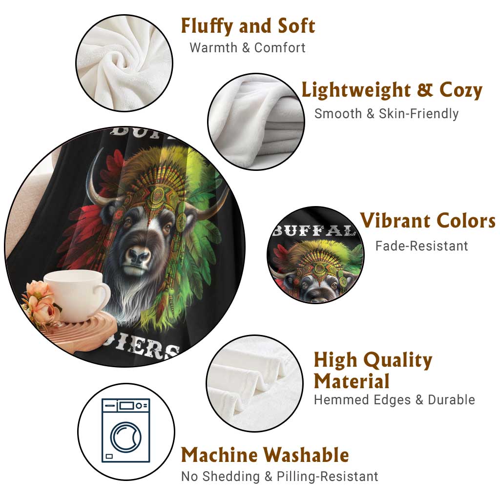 Buffalo Soldiers Throw Blanket African American Heros Black History Month TS11 Print Your Wear