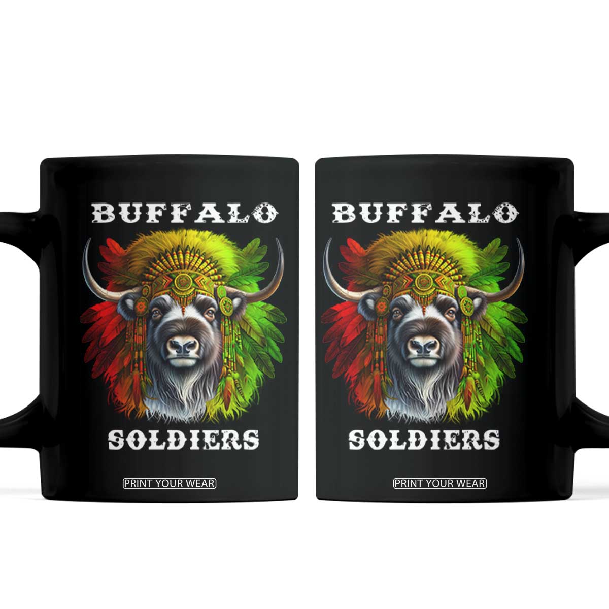 Buffalo Soldiers Coffee Mug African American Heros Black History Month TS11 Black Print Your Wear