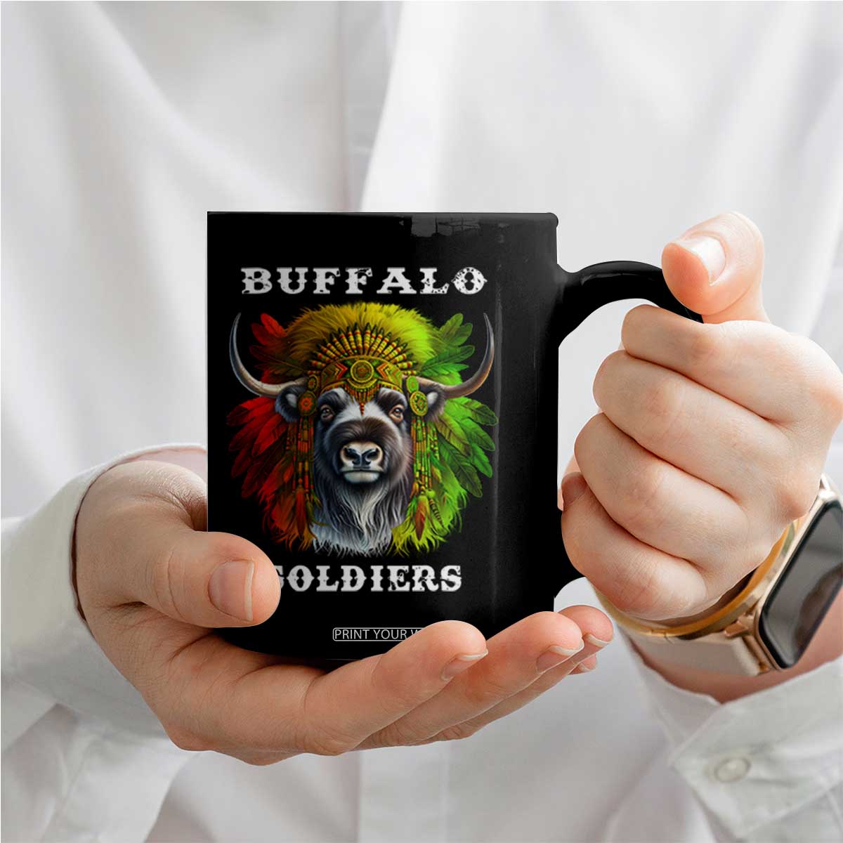 Buffalo Soldiers Coffee Mug African American Heros Black History Month TS11 Print Your Wear