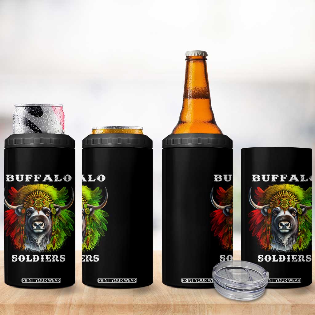 Buffalo Soldiers 4 in 1 Can Cooler Tumbler African American Heros Black History Month TS11 Print Your Wear