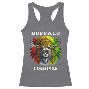Buffalo Soldiers Racerback Tank Top African American Heros Black History Month TS11 Charcoal Print Your Wear