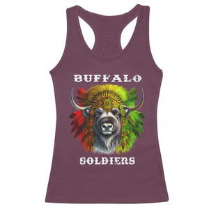Buffalo Soldiers Racerback Tank Top African American Heros Black History Month TS11 Maroon Print Your Wear