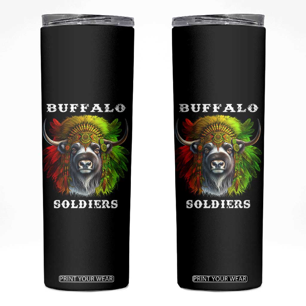 Buffalo Soldiers Skinny Tumbler African American Heros Black History Month TS11 Black Print Your Wear