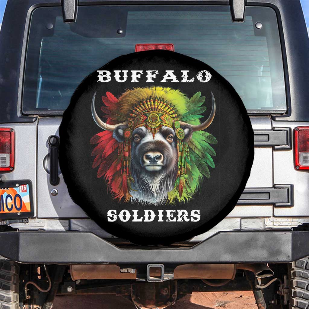 Buffalo Soldiers Spare Tire Cover African American Heros Black History Month TS11 No hole Black Print Your Wear
