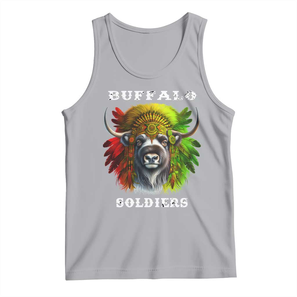 Buffalo Soldiers Tank Top African American Heros Black History Month TS11 Athletic Heather Print Your Wear