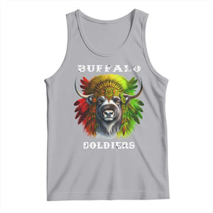 Buffalo Soldiers Tank Top African American Heros Black History Month TS11 Athletic Heather Print Your Wear