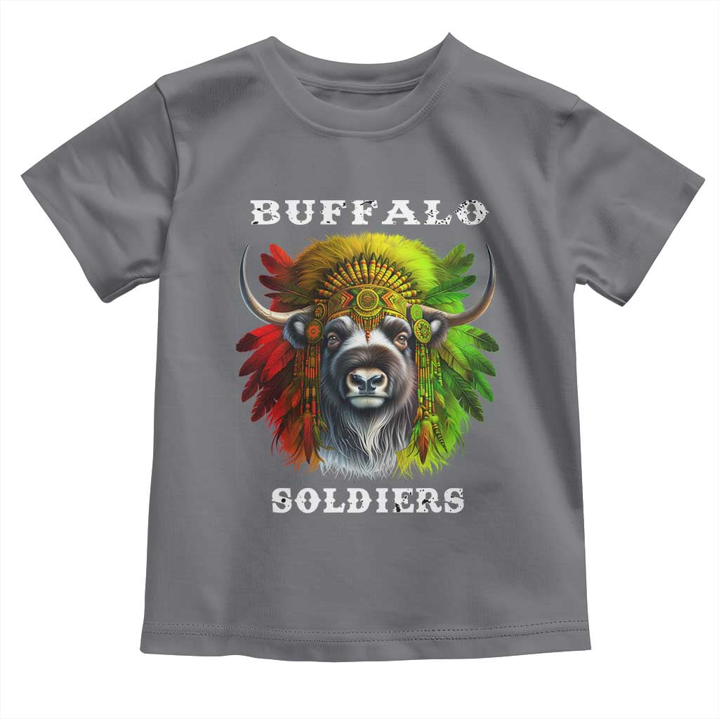 Buffalo Soldiers Toddler T Shirt African American Heros Black History Month TS11 Charcoal Print Your Wear
